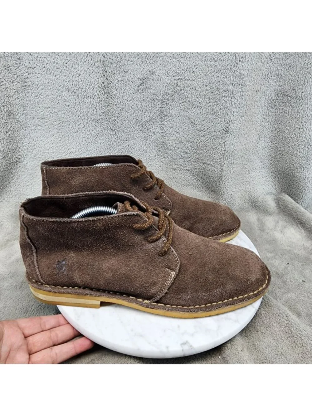 Stacy Adams Shoes Mens Size 9 Brown Suede Lace Up Chukka Boots *Read*
